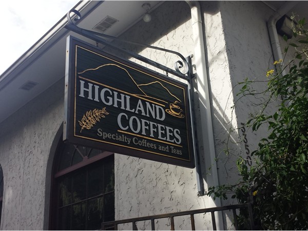 Highland Coffees is a local coffee shop near the north gates of LSU