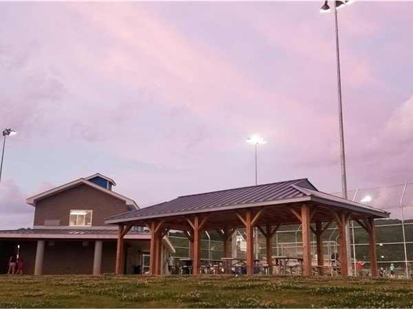Beautiful sunset for America's favorite past time tonight at Fern Bell Recreation Center 