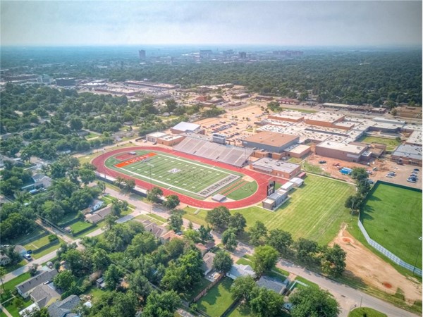 Areal view of Norman High School 