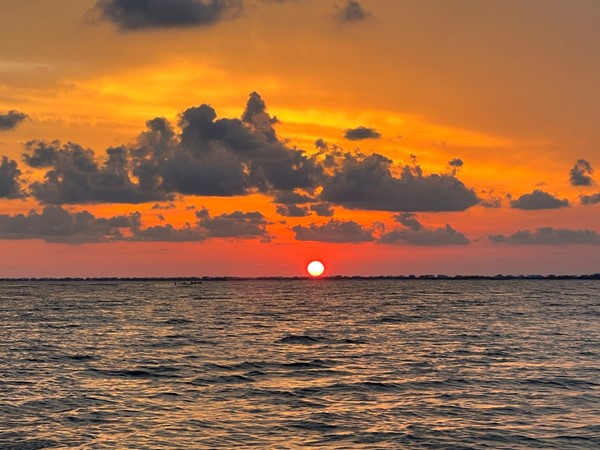 We marveled at this gorgeous sunset seen from Sand Island at the end of a daytime family trip