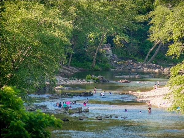 A beautiful day for a swim at the Cossatot River