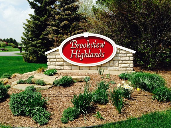 Brookview Highlands east entrance 