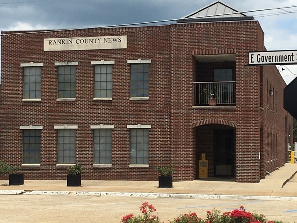 The lovely Rankin County News building in Downtown Brandon