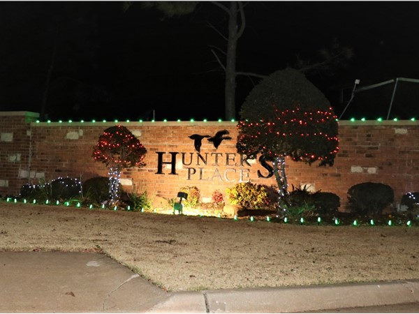 Hunters Place in South Oklahoma City has nice holiday lights every year 