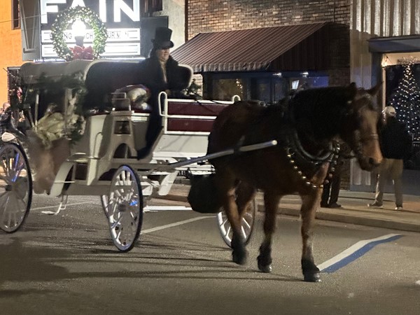 Downtown Wetumpka, Al was transformed into a magical place- old-fashioned Christmas!