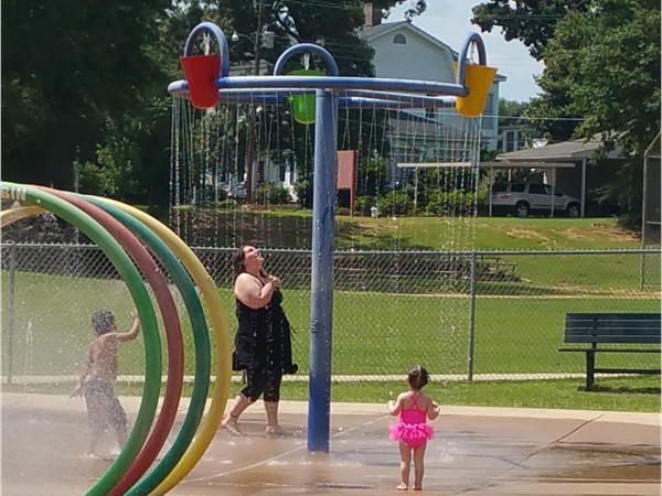 Mccomb has a fun splash pad located near Mccomb High School to let the kids cool off this summer.