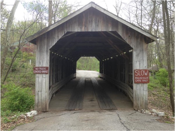 West Covered Bridge Road ~ Unique covered bridge located in a cozy, country wooded neighborhood.
