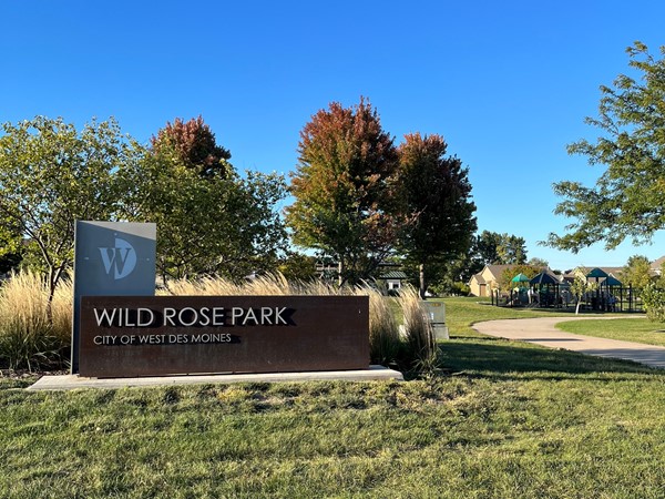 Wild Rose Park in West Des Moines is a great spot for a family outing or a beautiful evening walk