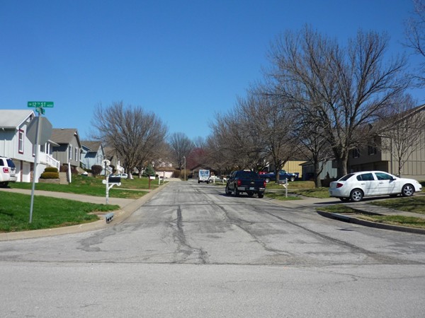 Southwest Brook Court from Southwest 12th Street in Eastman Hills looking east 
