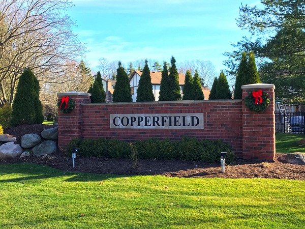 Copperfield entrance - 26 Mile Road entrance, east of Dequindre Road