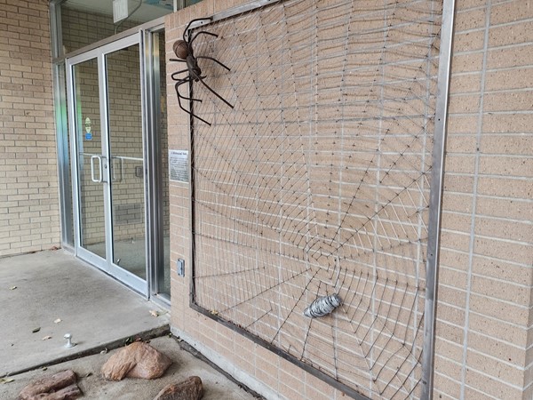 Spider art at the Topeka Zoo