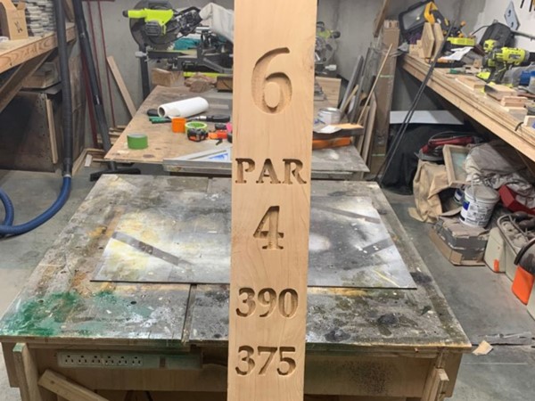 If you're on the golf course, you'll spy some new yardage markers with an armed forces tribute!