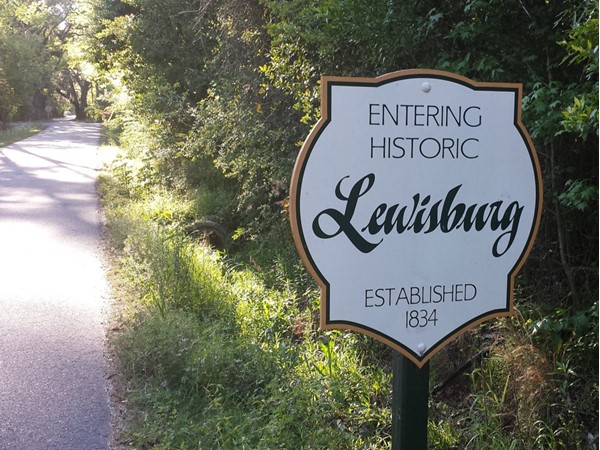 Lewisburg is known for its charm and history. Some original homes have logs for attic beams