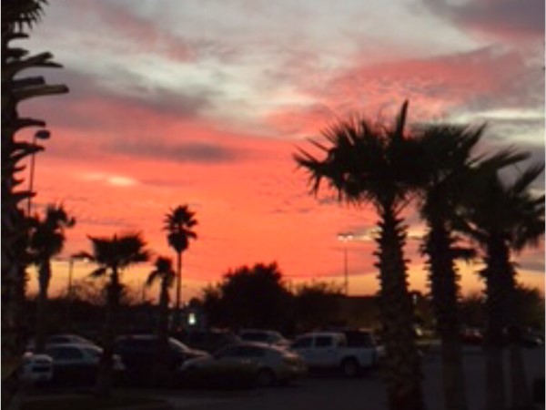 Beautiful sunset in Gulf Shores 