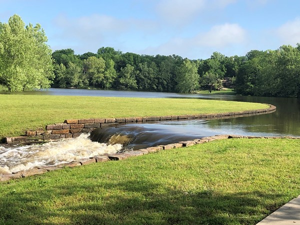 The pond in Dover Pond after a night of big rain  