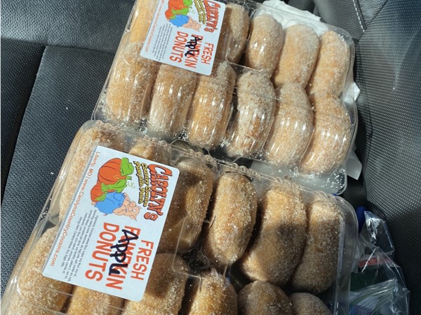 Apple Donuts from Carolyn's Pumpkin Patch in Liberty