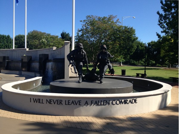 Veterans Memorial. I Will Never Leave a Fallen Comrade