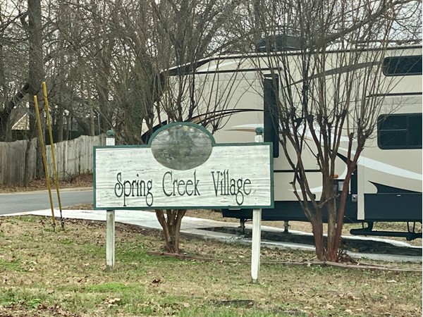 Entrance to Spring Creek Village Subdivision located in Benton