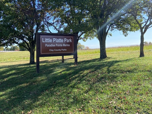Paradise Point/Little Platte Park, a great place for dog walking and recreation fun
