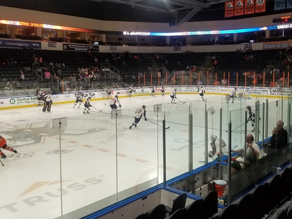 Mavericks vs Tulsa Oilers at the Independence Events Center, in East Independence