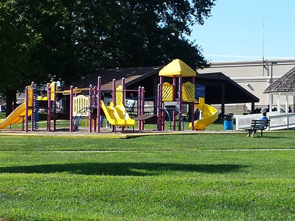 Playground in the park at the Grain Valley Community Center