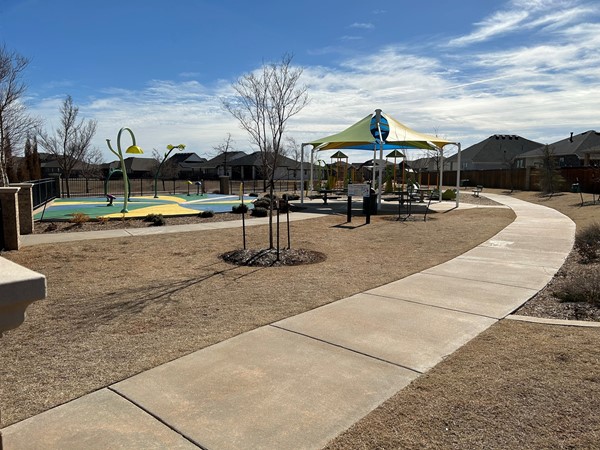 Just one of many playground and splash pads in Valencia Park