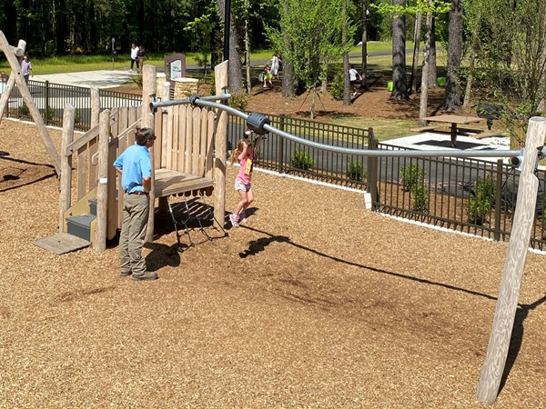 The playground area at Randall Family Park is a popular area for fun and picnics 