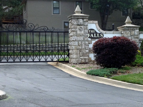 The Falls subdivision entrance