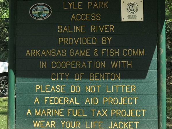 Beautiful Lyle Park! Nice outdoor picnic area and access to Saline River with boat ramp