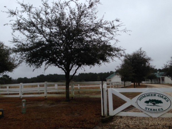 Summer Oaks Stables club house and pasture for Summer Oaks Subdivision