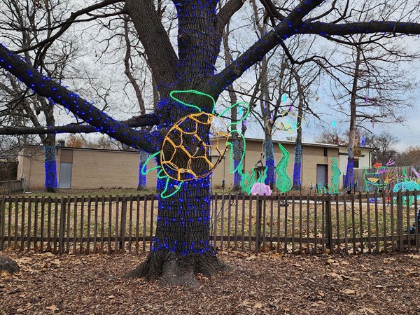 Holiday display at the Topeka Zoo