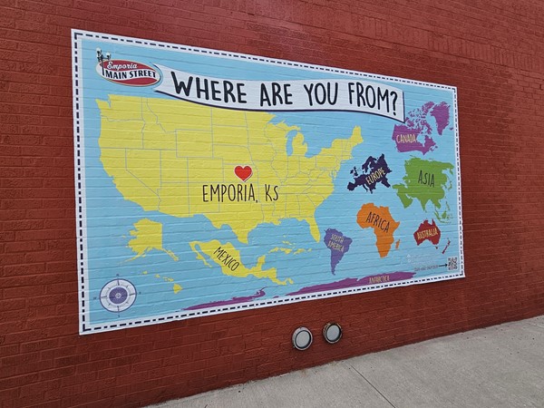 Some of the fun art downtown, Where are you from?