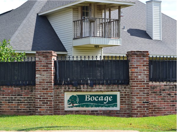 Bocage Subdivision is a wonderful, family-friendly neighborhood located off of Twin Bridges Road