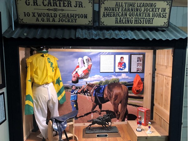There is a ten time World Champion jockey from Pawhuska. Display is at the Ben Johnson Museum 
