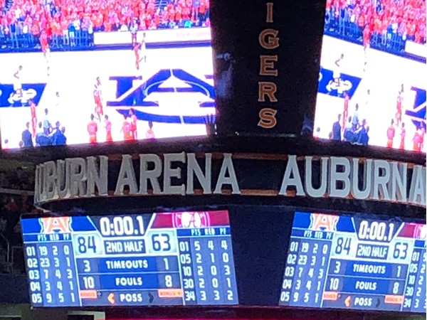 Auburn University Arena. Not an empty seat in the house!  Beat Bama
