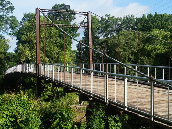 Come and visit the historic Swinging Bridge that crosses the Pearl River in Byram