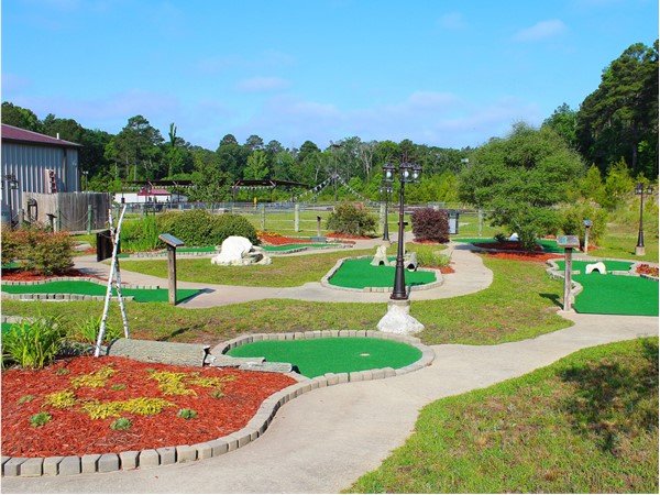 The Excalibur Family Entertainment Center features a medieval-themed miniature golf course