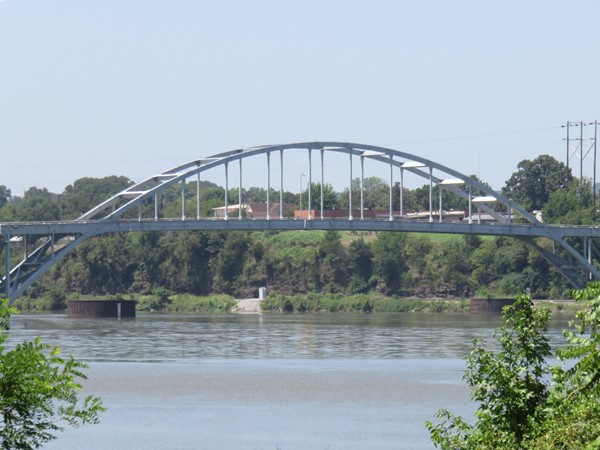 Arkansas River bridge in Ozark
