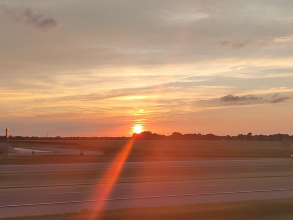 Beautiful sunset in Newton KS