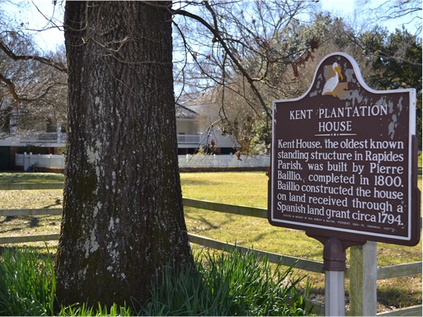 Come get a tour or check out the museum of Kent Plantation House off Bayou Rapides