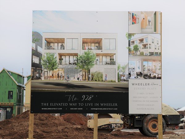 Wheeler Home luxury flats coming soon! All the amenities with little upkeep 