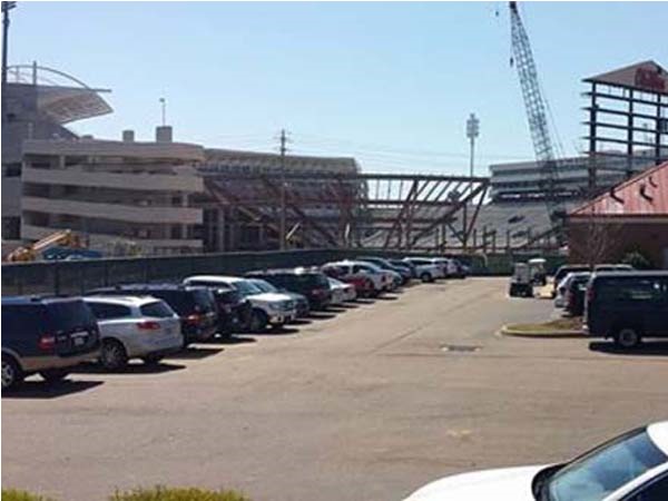 Construction continues on Vaught Hemingway Stadium. The new Bowl will be ready by September