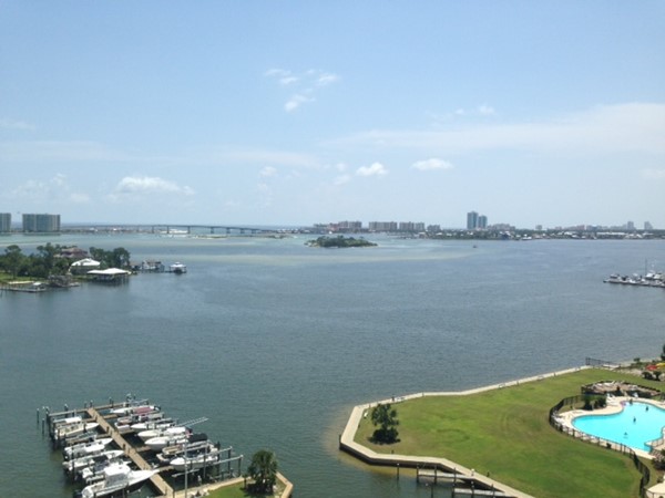 Beautiful view today from Bayshore Towers