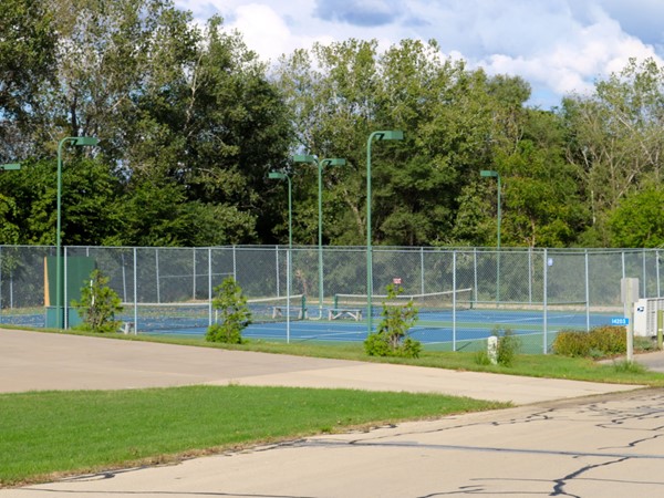 Tennis courts at Barrington Lakes Subdivision