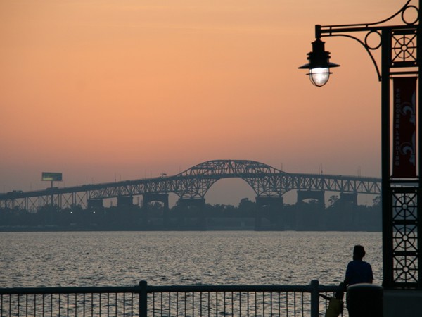 The I-10 Bridge is always a great backdrop for a beautiful Southwest Louisiana sunset!