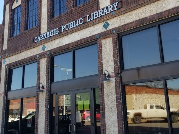 Carnegie Public Library in downtown Carnegie