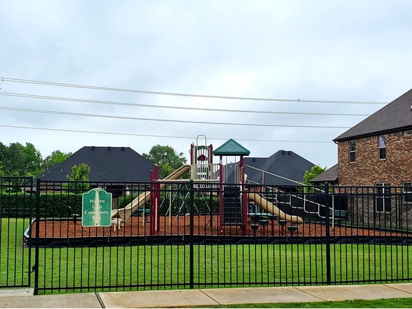 Community playground located at the front of Warren Glen Subdivision