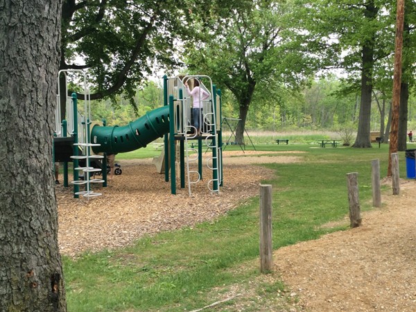 Wonderful playground at Grand Mere State Park, Stevensville 