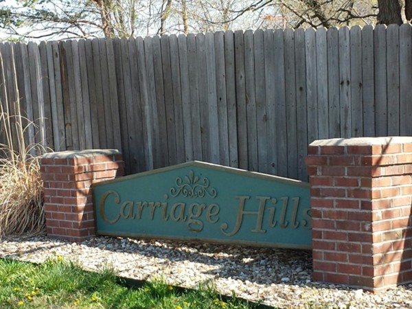 Beautiful spring day in Carriage Hills Subdivision