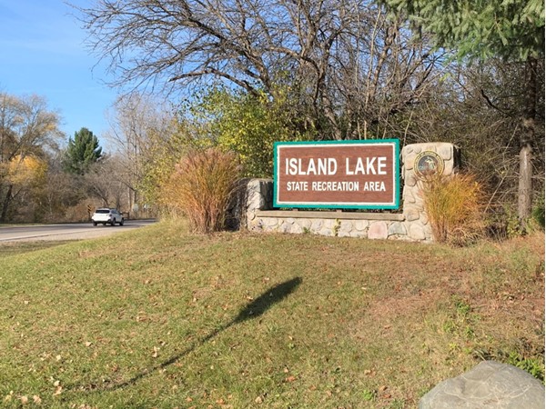 Island Lake Recreational Area entrance